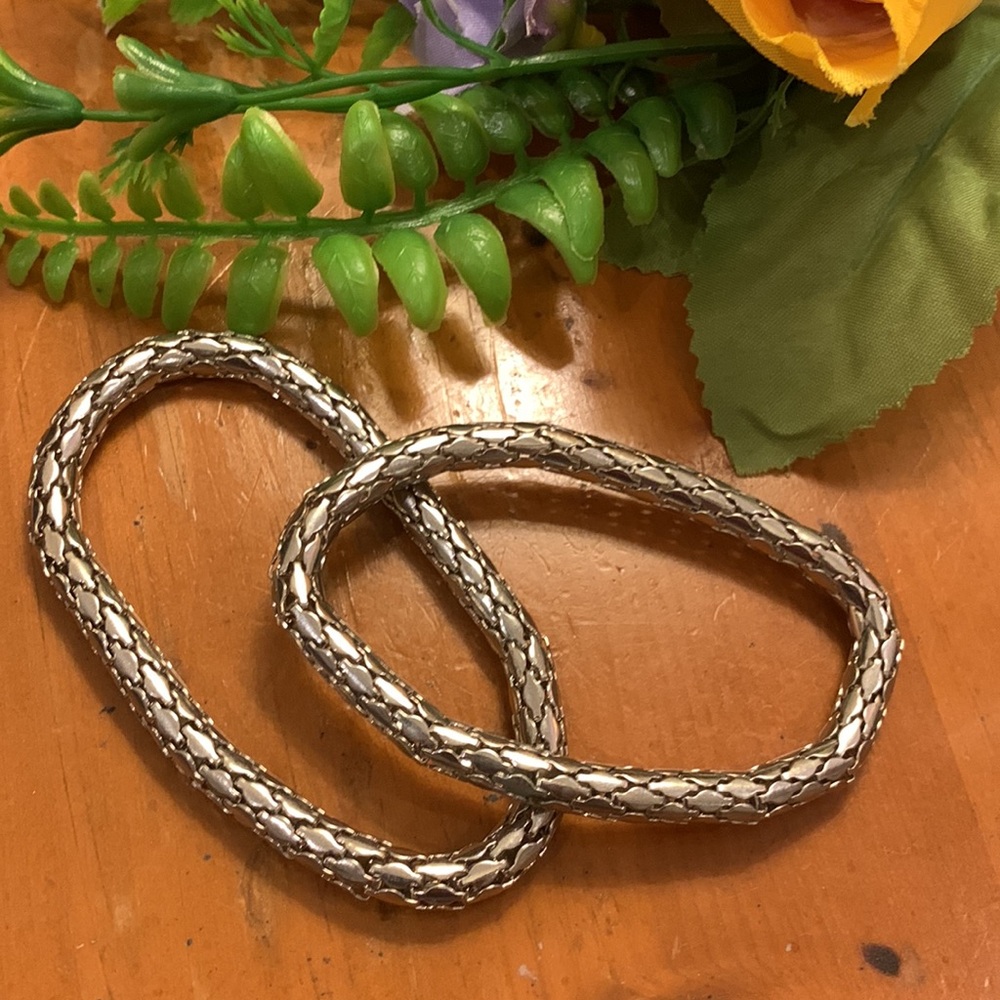 🌹 VINTAGE Silver • Lovely Link Bracelets